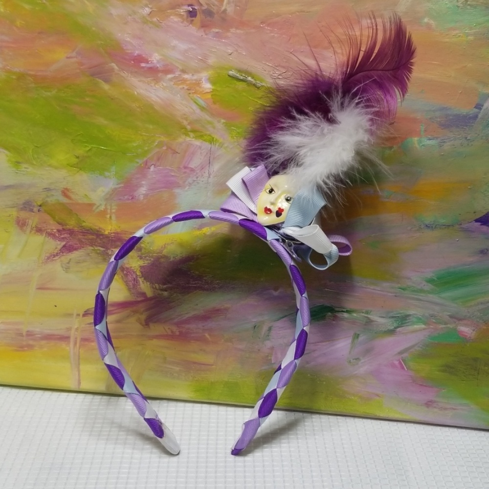 Grosgrain Ribbon Woven Headband 1 1/2inch headband